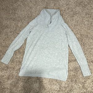 Grey loft cowl neck sweater